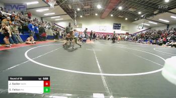 49 lbs Round Of 16 - Jack Sadler, Barnsdall Youth Wrestling vs Sinai Felton, Pin-King All Stars