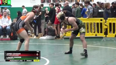 150 lbs Cons. Round 4 - Landen Roeder, Monroeville vs James Cevizian, Sylvania Southview