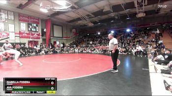 105 lbs 1st Place Match - Ava Fodera, Poway vs Isabella Fodera, Poway
