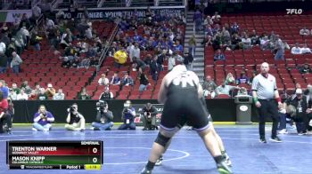 1A-285 lbs Semifinal - Mason Knipp, Columbus Catholic vs Trenton Warner, Nodaway Valley