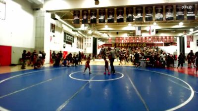 43 lbs Cons. Semi - Annalise Nieves, Engage vs Luis Lopez, AV Wrestling Kids