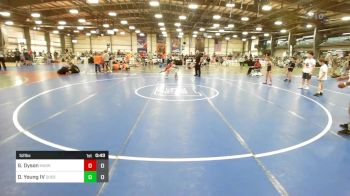 52 lbs Quarterfinal - Graham Dyson, Mat Assassins Black vs Dozier Young IV, Quest School Of Wrestling Elem
