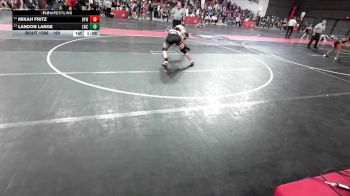 160 lbs Cons. Round 3 - Mikah Fritz, Boscobel Youth Wrestling vs Landon Lange, Luxemburg-Casco Wrestling Club