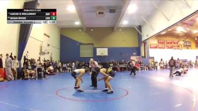 144 lbs Champ. Round 2 - Noah Rivas, Los Osos vs Lucas S Holloway, Santiago (Corona)