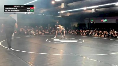 138 lbs Finals (2 Team) - Parker Garcia, White vs Kolvin Thompson, Black
