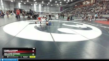 91-97 lbs Round 3 - Benjamin Romero, Toppenish USA WC vs Izabelle Byrne, Deschutes Mat Club