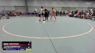 215 lbs Quarters & 1st Wb (16 Team) - Henry Christensen, Iowa vs Carter Engebretson, North Dakota