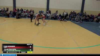 120 lbs Semifinal - Tyler Paulson, LAW - Lacrosse Area Wrestlers vs Cain Rodgers, THWC