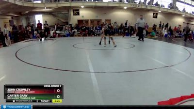 83 lbs Cons. Round 3 - Carter Gary, Rick Larsen Wrestling Club vs John Crowley, Region Wrestling Academy