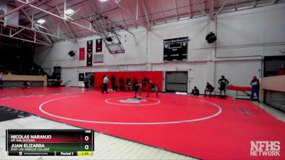 149 lbs Cons. Round 2 - Juan Elizarra, East Los Angeles College vs Nicolas Naranjo, Mt. San Antonio