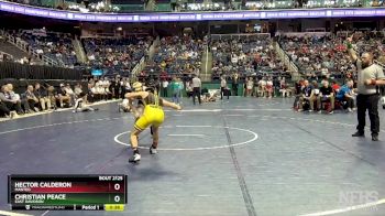 2A 126 lbs Cons. Round 1 - Christian Peace, East Davidson vs Hector Calderon, Manteo