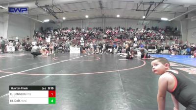 100 lbs Quarterfinal - Hunter Caughlin, Buck Pride Wrestling vs Hunter Robinson, Collinsville Cardinal Youth Wrestling