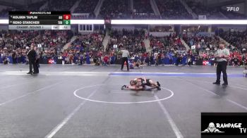 64 lbs Champ. Round 1 - Reno Starcher, Tonganoxie vs Kolsen Taplin, Abilene