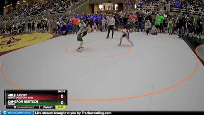 77 lbs Champ. Round 1 - Cameron Bertsch, Tigard vs Able Archy, Hidden Valley Mat Club