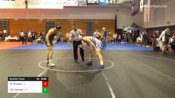 182 lbs Quarterfinal - Ben Snyder, Lower Dauphin vs Michael Conrad, Montville