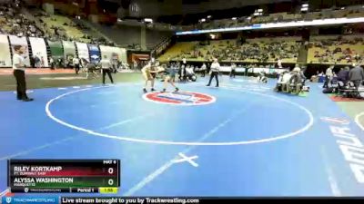 235 Class 2 lbs Semifinal - Riley Kortkamp, Ft. Zumwalt East vs Alyssa Washington, Marquette