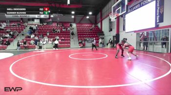 150 lbs Cons. Round 2 - Gunner Blevins, PONCA CITY vs Inell DeRogers, PONCA CITY