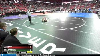 D1-138 lbs Cons. Round 2 - Nikita Adamov, Wauwatosa West/East vs Cole Reid, Muskego