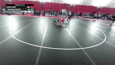 16U Boys - 106 lbs Cons. Semis - Ahmad Dissi, Mukwonago High School Wrestling vs Graysen Koepke, Askren Wrestling Academy