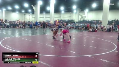 145 lbs Round 2 (8 Team) - Kendall Bibla, Charlies Angels Florida Black vs Jasmine Toomer, MIAMI ALLSTARS