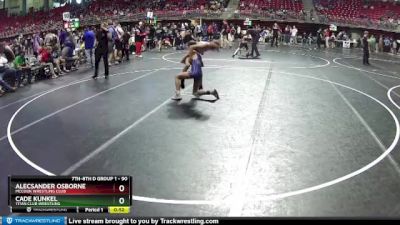 90 lbs Cons. Round 4 - Cade Kunkel, Titan Club Wrestling vs Alecsander Osborne, McCook Wrestling Club