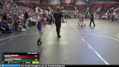 66 lbs Cons. Round 2 - Mason Peterson, Mat Psychos vs Slate Redmon, Dundee WC