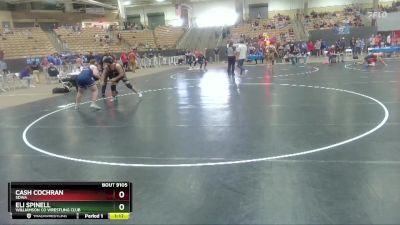 220 lbs Semifinal - Eli Spinell, Williamson Co Wrestling Club vs Cash Cochran, SDWA