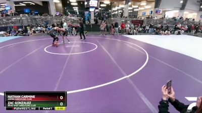 106 lbs Cons. Round 2 - Zac Gonzalez, Dead Shot Wrestling Club vs Nathan Carmine, Amped Wrestling Club