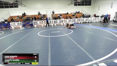 157 lbs Cons. Round 5 - Juan Donato, Arroyo Grande vs Vicente Najera, Mayfair