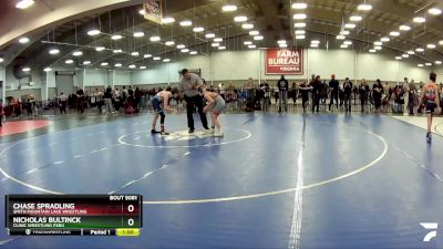 98 lbs Semifinal - Chase Spradling, Smith Mountain Lake Wrestling vs Nicholas Bultinck, Clinic Wrestling FXBG