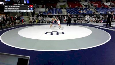 138 lbs Champ. Rd Of 128 - Matthew Santoro, PA vs Brandon Madera, CT