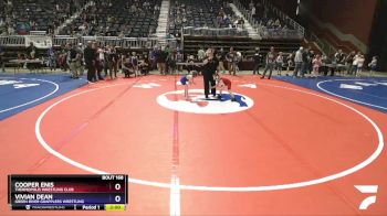 50 lbs Semifinal - Cooper Enis, Thermopolis Wrestling Club vs Vivian Dean, Green River Grapplers Wrestling