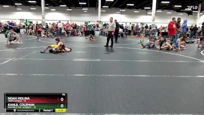 76 lbs Semis (4 Team) - Kahlil Coleman, Mayfield Mat Academy vs Noah Molina, Terps Xpress