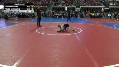 61 lbs Cons. Round 3 - Todd Sverdsten, Silver Valley Wrestling Club vs Colin Luedtke, Ronan Wrestling