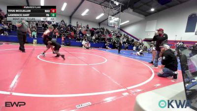 75 lbs Quarterfinal - Titus Mcclellan, Wagoner Takedown Club vs Lawrence Hart, Pin-King All Stars