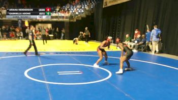 5A 125 lbs Cons. Round 2 - Ariana Henderson, Lubbock Coronado vs Gabriella Asong, Argyle