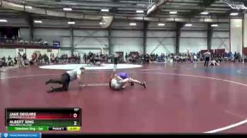 157 lbs Quarterfinal - Albert Xing, Williams College vs Jake Deguire, Springfield College