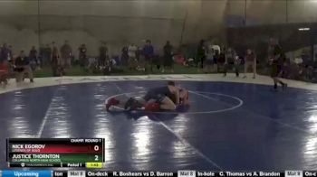 135 lbs Champ. Round 1 - Nick Egorov, Legends Of Gold vs Justice Thornton, Columbus North High School