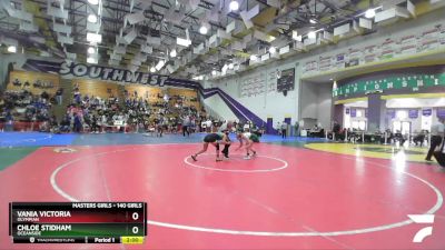 140 Girls Quarterfinal - Chloe Stidham, Oceanside vs Vania Victoria, Olympian