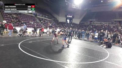 126 lbs Quarters - Cael Fasano, Steel City Reloaded Wrestling Club vs Julian Garcia, Pikes Peak Warriors Wrestling