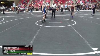 95 lbs Cons. Round 3 - Vince Maturo, SlyFox vs Brenden Westfall, Abilene Kids Wrestling Club