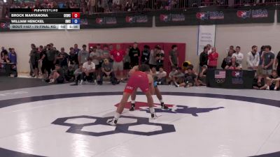 79 Final kg Champ. Round 2 - Brock Mantanona, Cliff Keen Wrestling Club vs William Henckel, Blairstown Wrestling Club