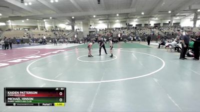 80 lbs Cons. Round 3 - Michael Hinson, Rabbit Wrestling Club vs Kaiden Patterson, Stars Wrestling