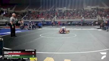 D4-106 lbs Quarterfinal - Solomon Crowley, Benson vs Marcos Renteria, Yuma Catholic