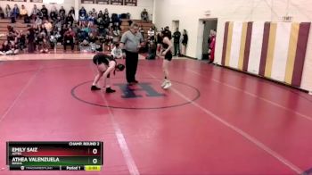 107 lbs Champ. Round 2 - Athea Valenzuela, Basha vs Emily Saiz, Aztec