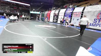 138 Class 1 lbs Cons. Round 1 - Brayden Pulliam, Lawson vs Landon Thomas, St. Pius X (Festus)