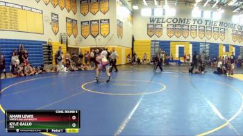 132 lbs Cons. Round 6 - Amari Lewis, Wrestling University vs Kyle Gallo, Zca