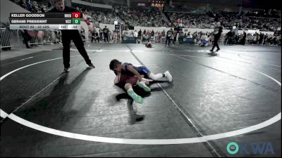 52 lbs Consi Of 8 #2 - Keller Goodson, Rough Riders vs Gerami President, Victory Youth Wrestling