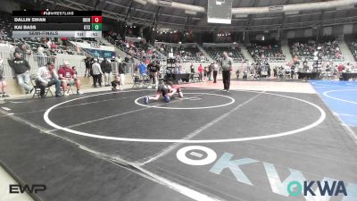 83 lbs Semifinal - Dallin Swan, IRONMEN Wrestling Club vs Kai Bass, Grove Takedown Club