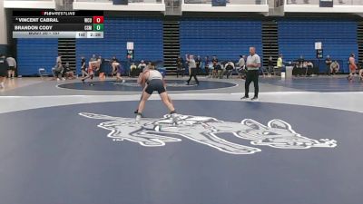 157 lbs Champ. Round 1 - Brandon Cody, Colorado School Of Mines vs Vincent Cabral, Western Colorado
